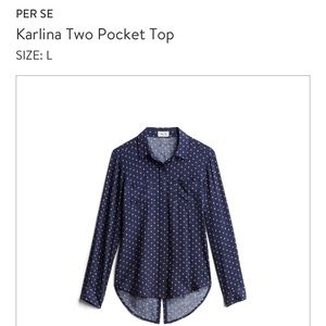 Per Se Stitch Fix Karlina Two Pocket Top Anchor